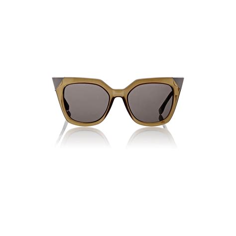 fendi crystal embellished mirrored cat eye sunglasses|Fendi sunglasses women cat eye.